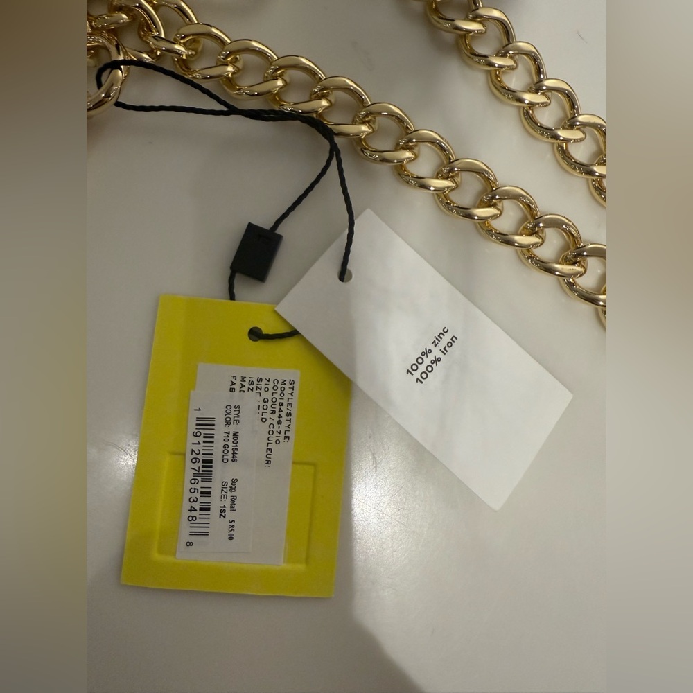 NWT Marc Jacobs Gold Chain Crossbody Strap - Gold - Picture 5 of 5